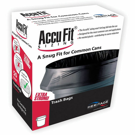 Heritage RePrime AccuFit 44-gal Can Liners - 50/Box - Trash Bags &
