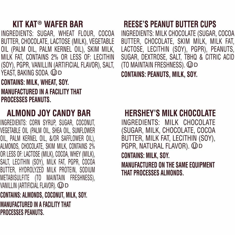Hershey Chocolate Assortment - Top