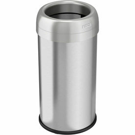 HLS 16 gal Stainless Steel Trash Can - Heavy Duty Fingerprint Resistant - Easy to Clean - 28.3’’ Height x 14.3’’ Width
