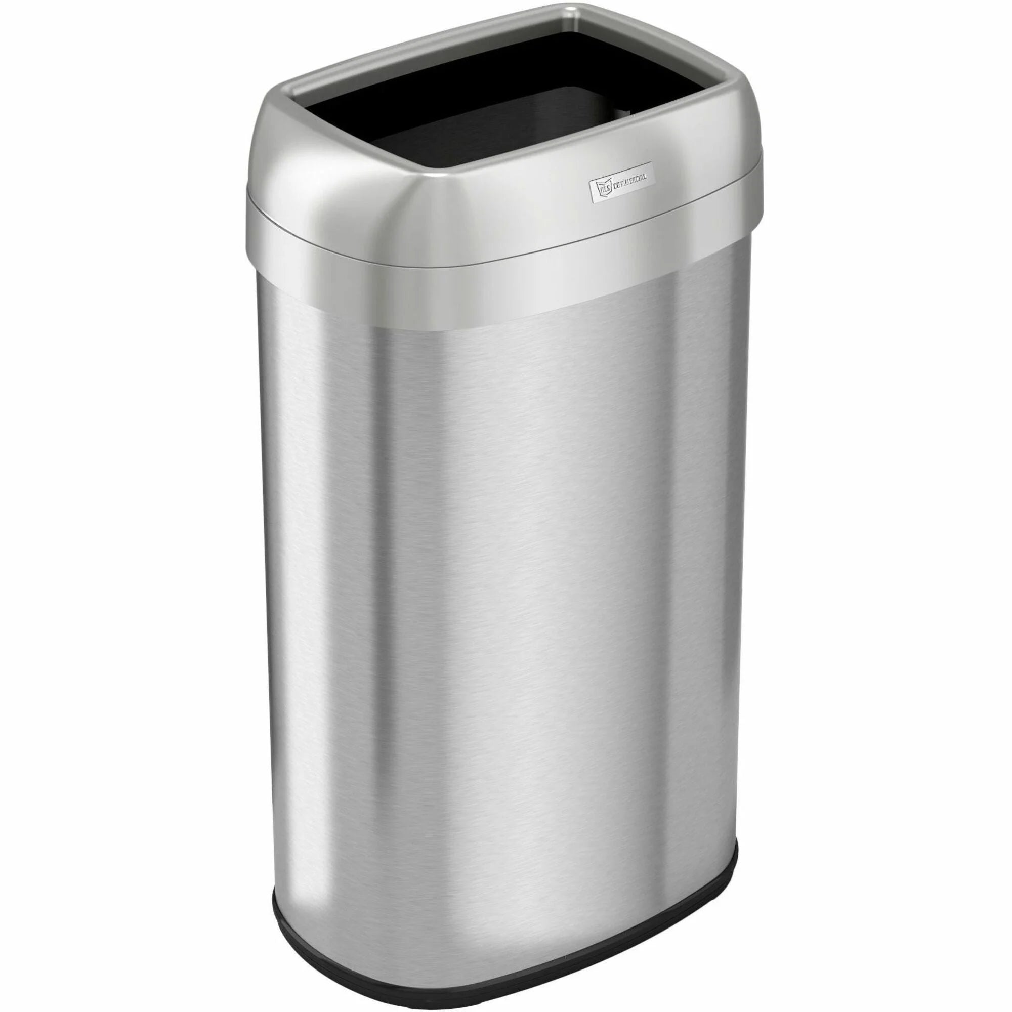 HLS 16 gal Stainless Steel Trash Can - Heavy Duty Fingerprint Resistant - 28.5’’ Height x 11.5’’ Width - Waste