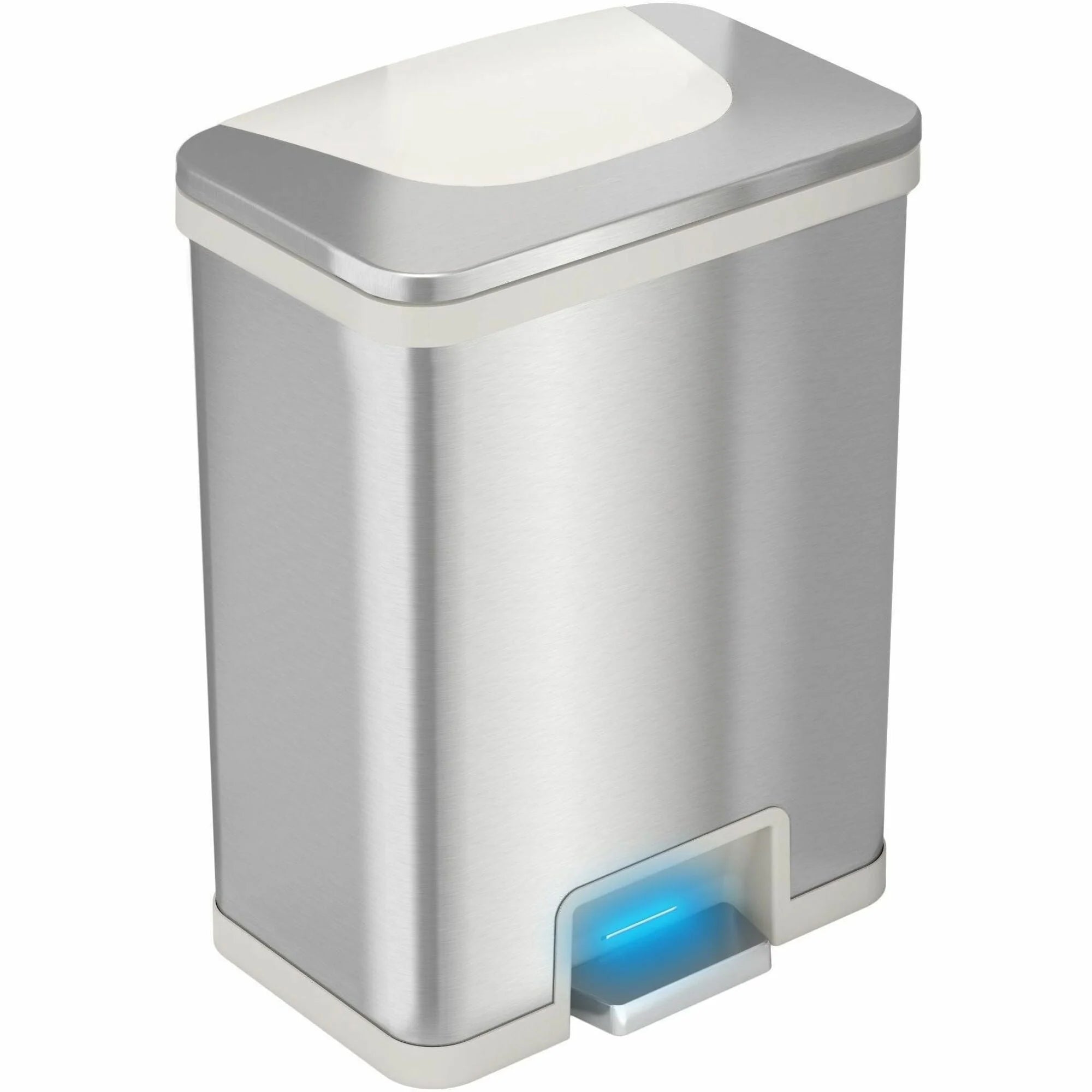 HLS Commercial 13-Gallon Trash Can: Touchless Sensor Deodorizer - Waste Containers & Lids