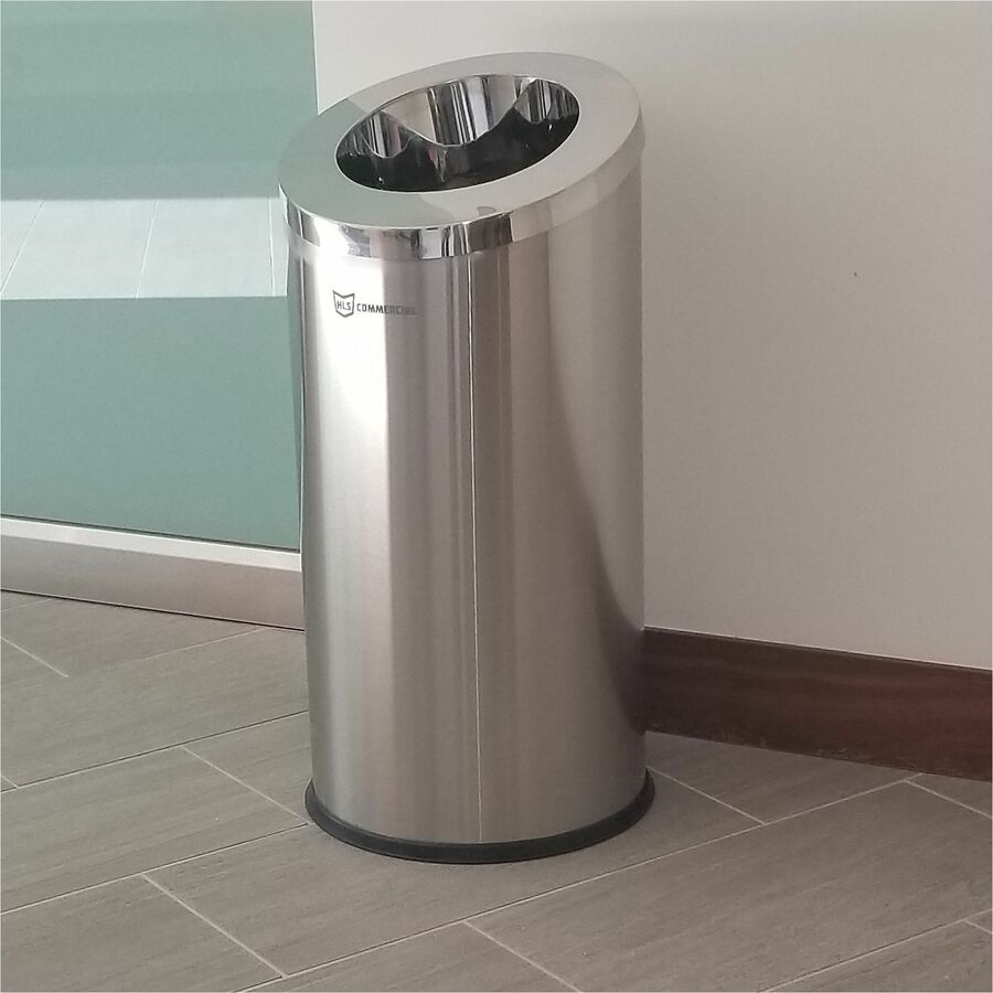 HLS Commercial 15-Gallon Round Open Top Trash Can - Alternate-Image3