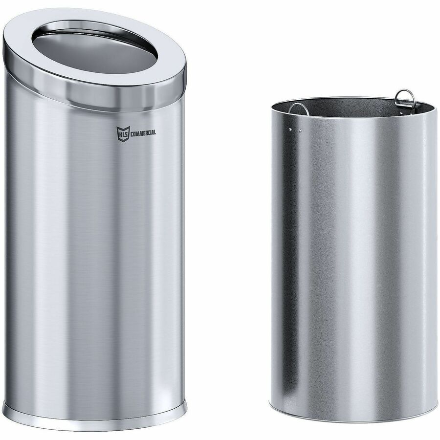 HLS Commercial 15-Gallon Round Open Top Trash Can - Alternate-Image2