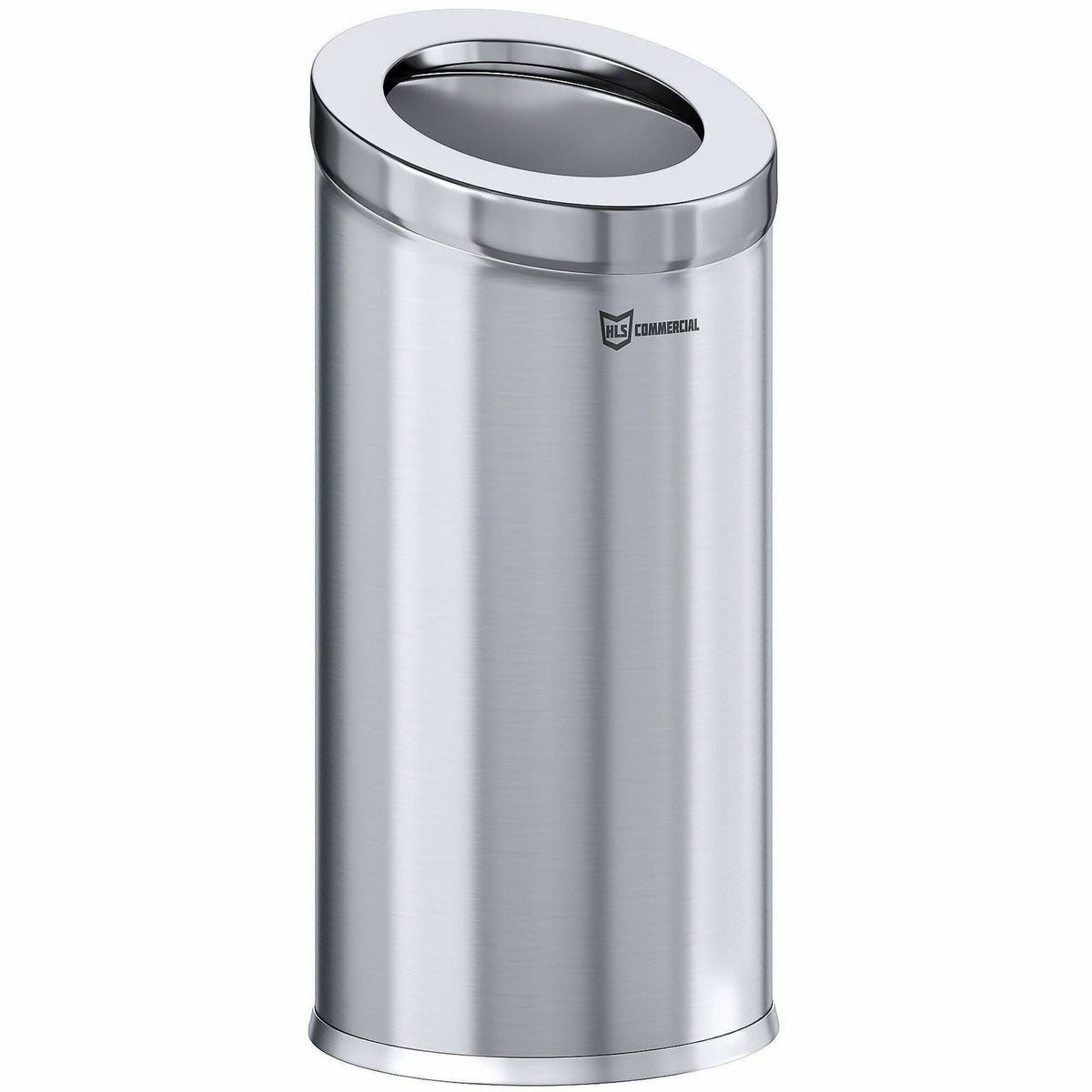 HLS Commercial 15-Gallon Round Open Top Trash Can - 2000