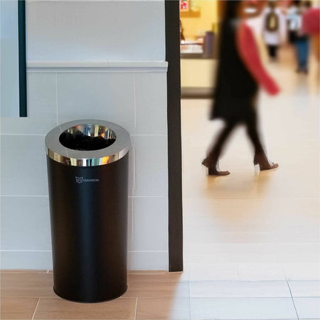 HLS Commercial 15-Gallon Round Open Top Trash Can - Alternate-Image3