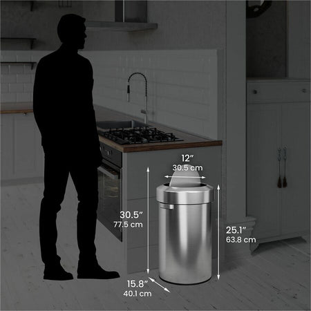 HLS Commercial 17 Gallon Stainless Steel Swing Top - Alternate-Image5