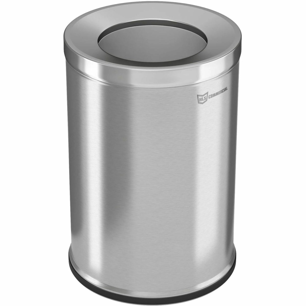 HLS Commercial 26-Gallon Round Trash Can: Smudge & Fingerprint Resistant - Waste Containers Lids