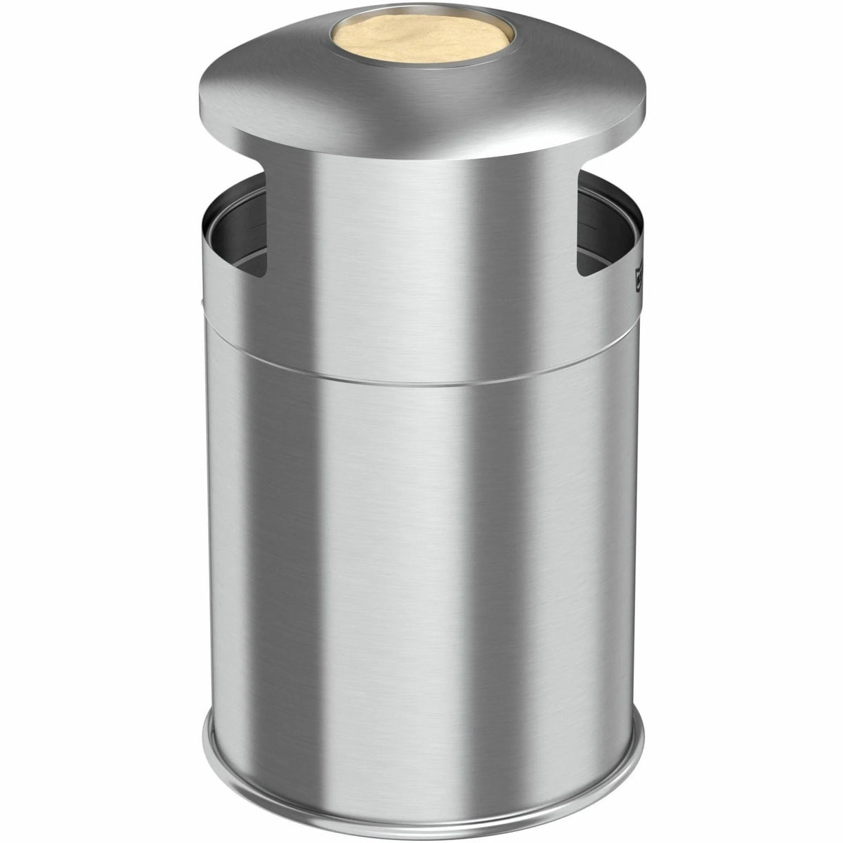 HLS Commercial 50-Gallon Dual Side-Entry Trash Can: Durable Stainless Steel Bin - Waste Containers & Lids