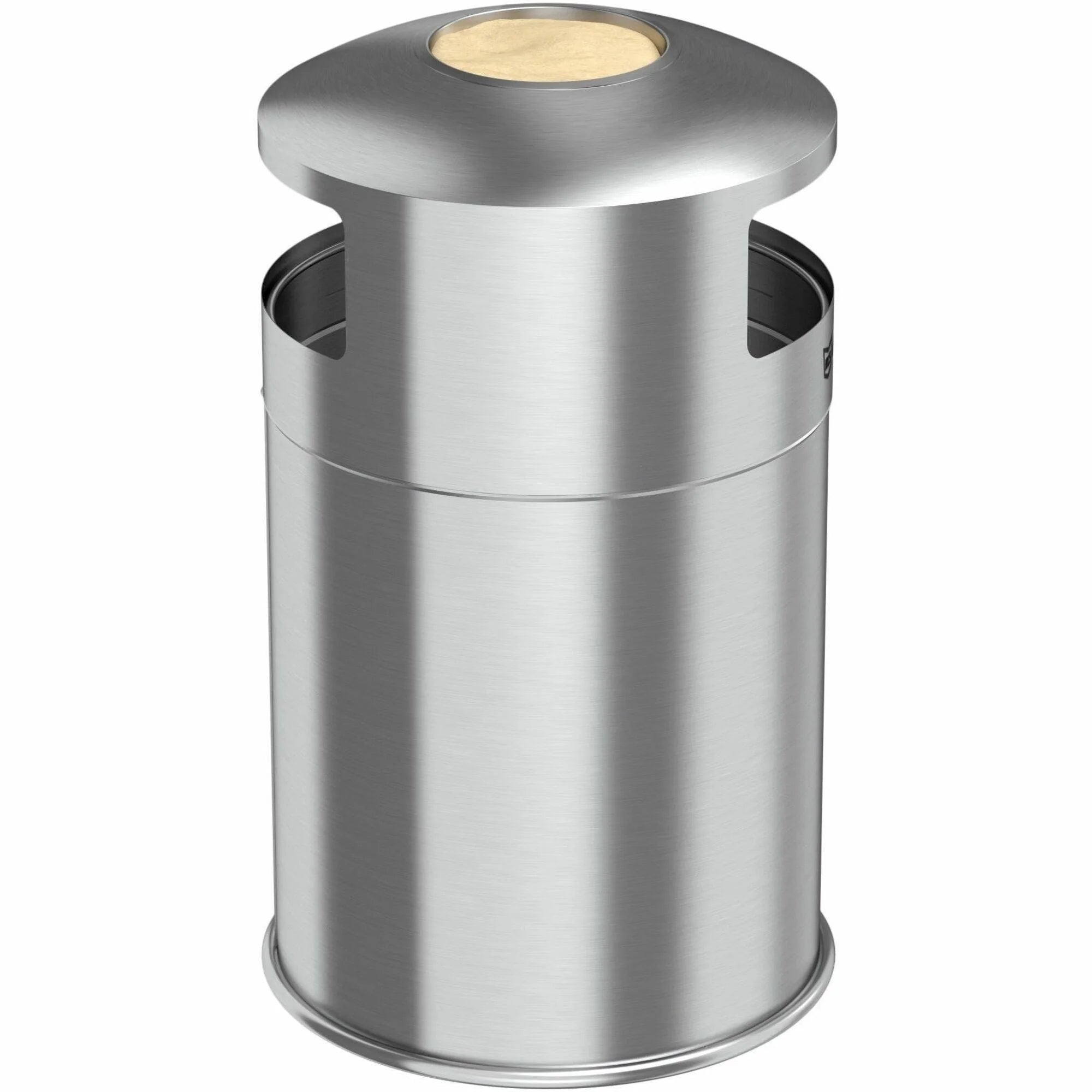 HLS Commercial 50-Gallon Dual Side-Entry Trash Can: Durable Stainless Steel Bin - Waste Containers & Lids