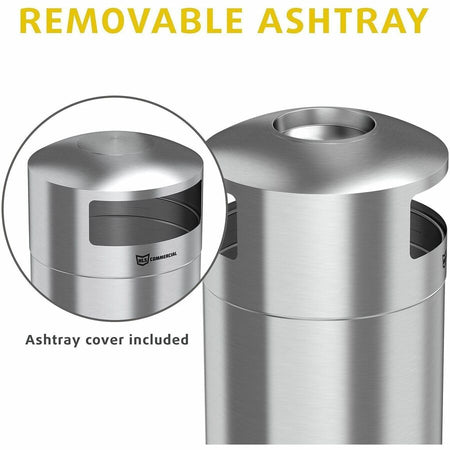 HLS Commercial 50-Gallon Dual Side-Entry Trash Can - Alternate-Image3