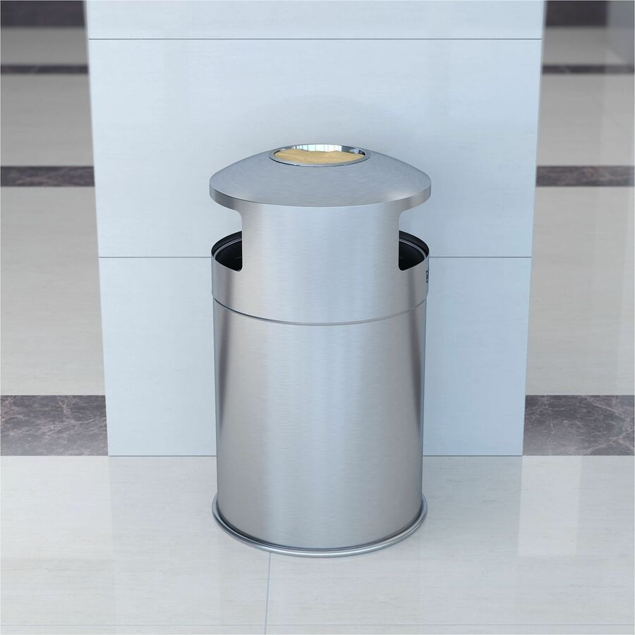 HLS Commercial 50-Gallon Dual Side-Entry Trash Can - Alternate-Image1