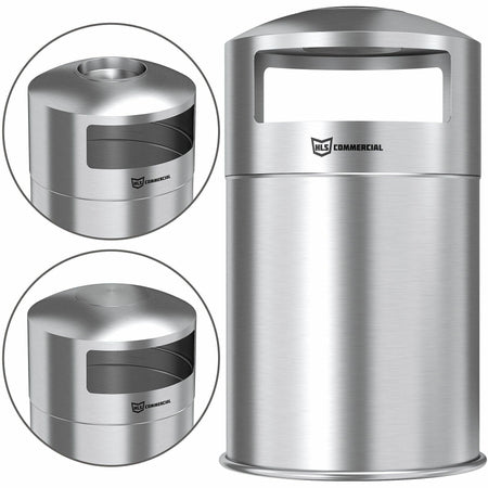 HLS Commercial 50-Gallon Dual Side-Entry Trash Can - 2000