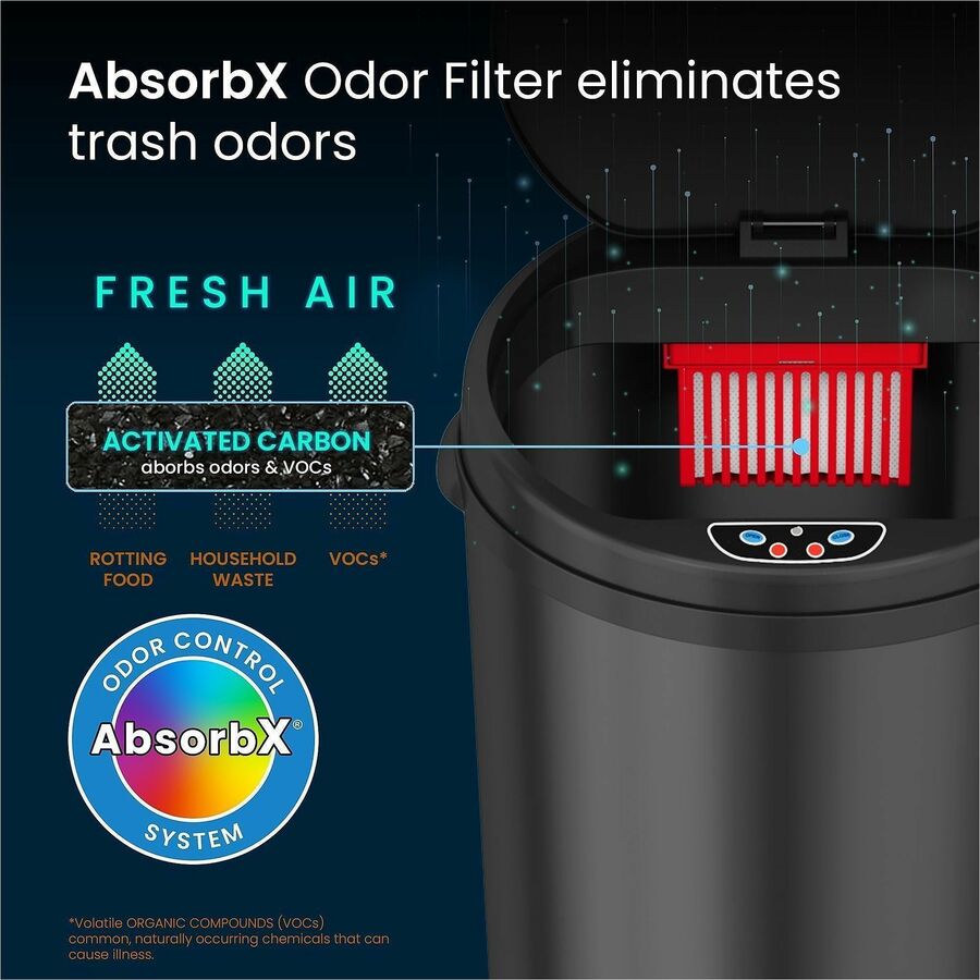 HLS Commercial 8-Gallon Sensor Trash Can - Alternate-Image3