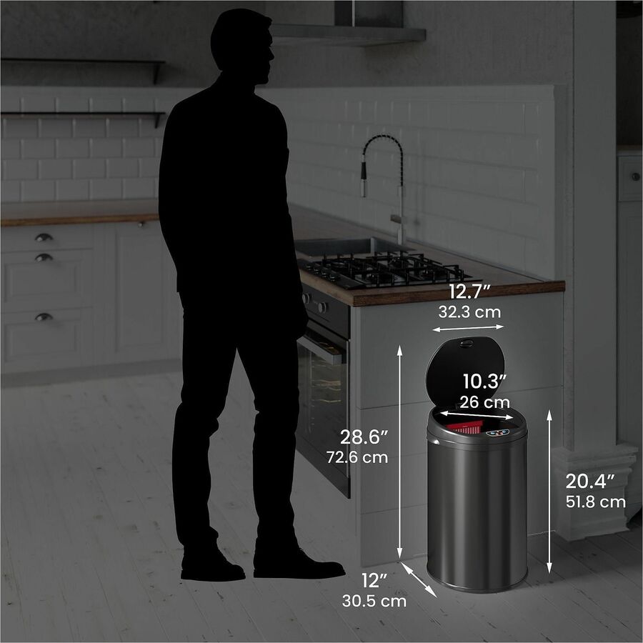 HLS Commercial 8-Gallon Sensor Trash Can - Alternate-Image5