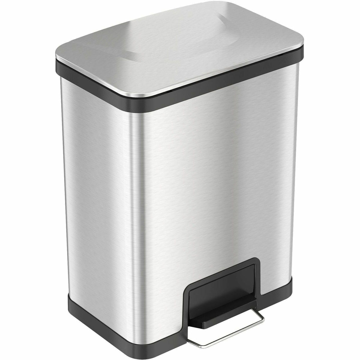 HLS Commercial AirStep Stainless Steel Step Trash Can - 2000