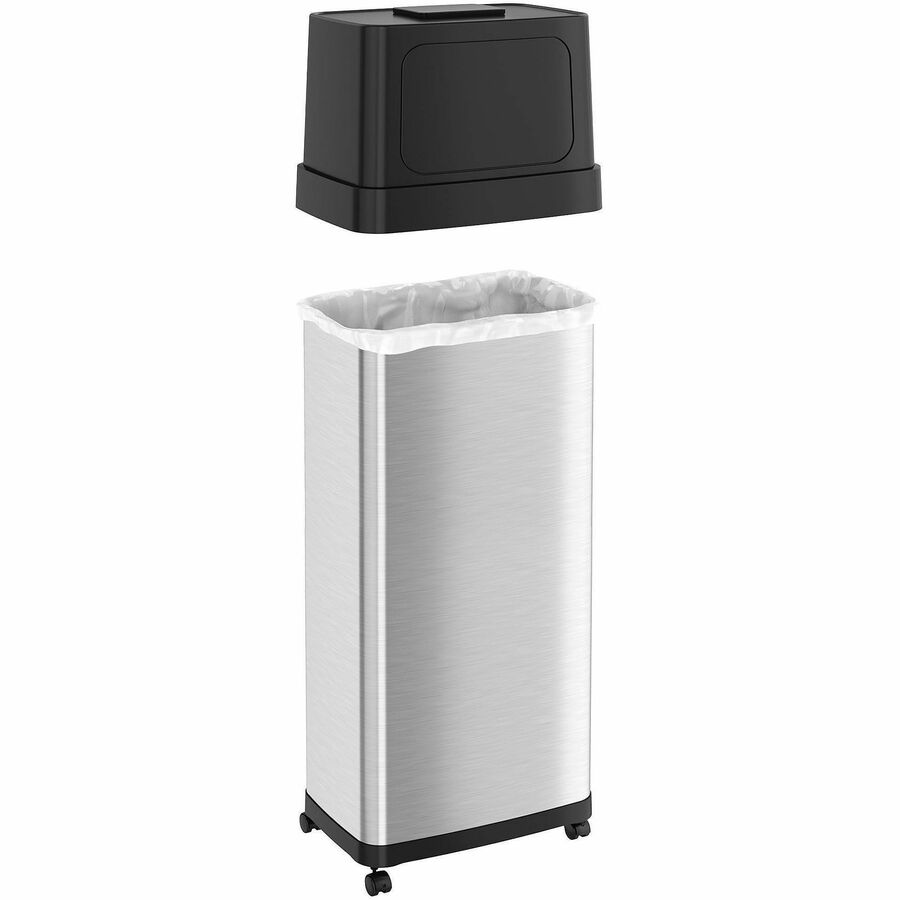 HLS Commercial Dual Push Door Odor Control Trash Can - Alternate-Image4