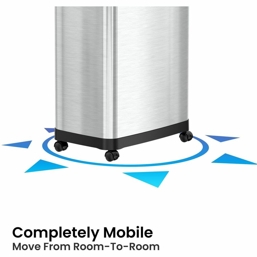 HLS Commercial Dual Push Door Odor Control Trash Can - Bottom