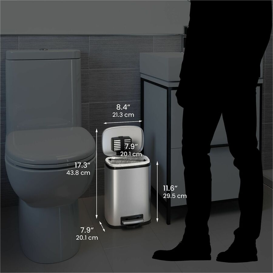 HLS Commercial Fire-Rated Soft Step Trash Can - Alternate-Image5