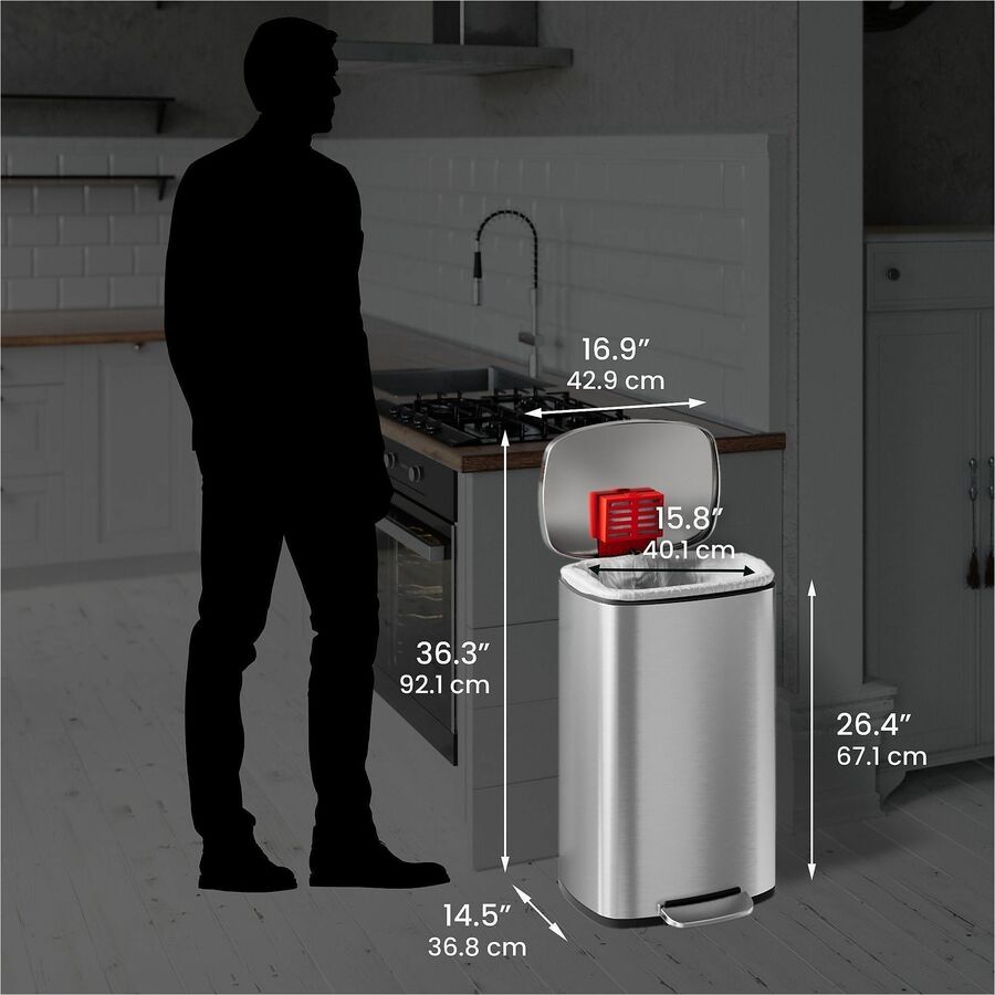 HLS Commercial Fire-Rated Soft Step Trash Can - Alternate-Image5