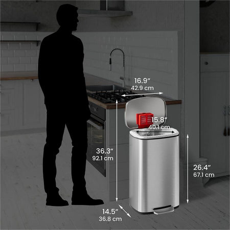 HLS Commercial Fire-Rated Soft Step Trash Can - Alternate-Image5