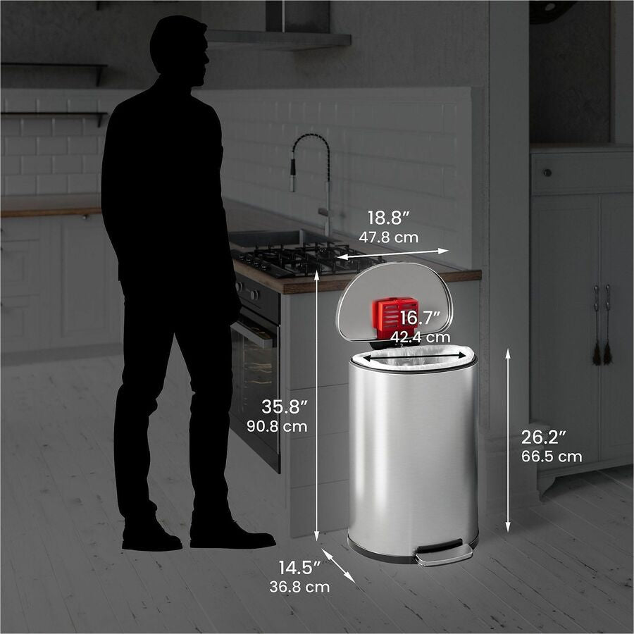 HLS Commercial Fire-Rated Soft Step Trash Can - Alternate-Image5
