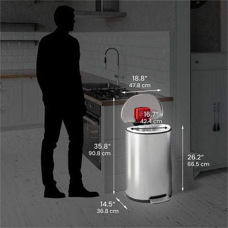 HLS Commercial Fire-Rated Soft Step Trash Can - Alternate-Image5