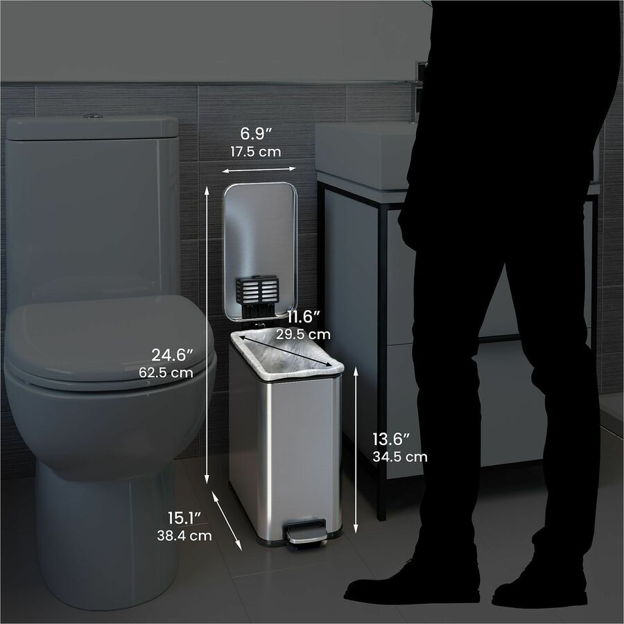 HLS Commercial Fire-Rated Soft Step Trash Can - Alternate-Image5