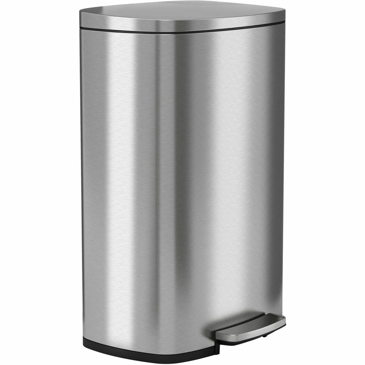 HLS Commercial Fire-Rated Soft Step Trash Can: Durable Stainless Steel Design - Waste Containers & Lids