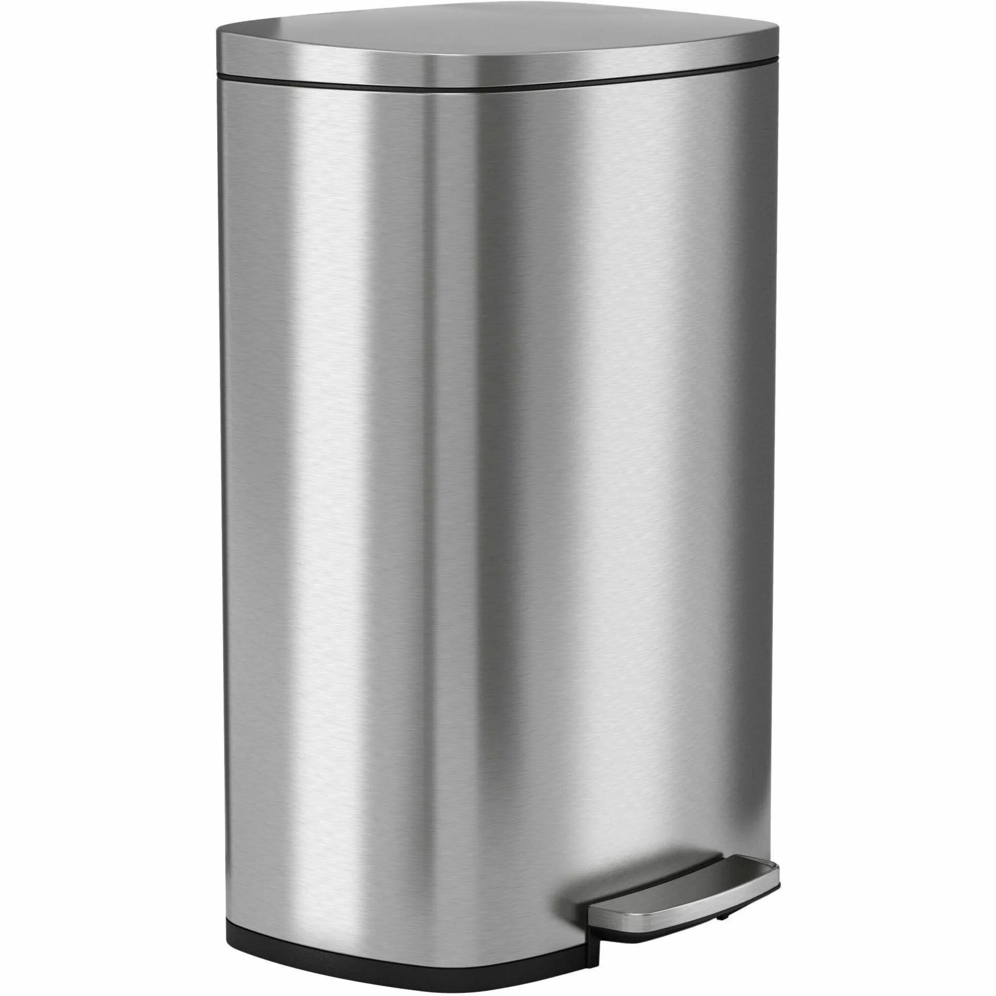 HLS Commercial Fire-Rated Soft Step Trash Can: Durable Stainless Steel Design - Waste Containers & Lids