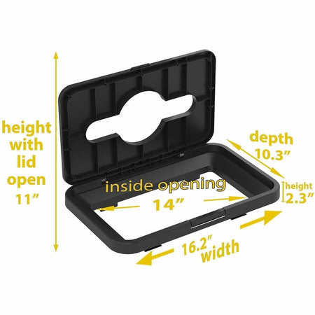 HLS Commercial Open Top Bin Trash Lid Attachment - Alternate-Image5