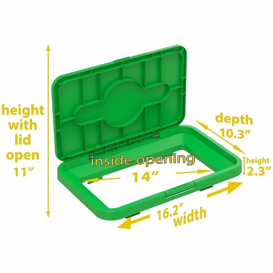 HLS Commercial Rectangular Open Top Compost Bin/Lid - Alternate-Image5