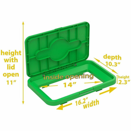 HLS Commercial Rectangular Open Top Compost Bin/Lid - Alternate-Image5