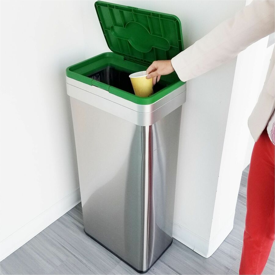 HLS Commercial Rectangular Open Top Compost Bin/Lid - Alternate-Image2