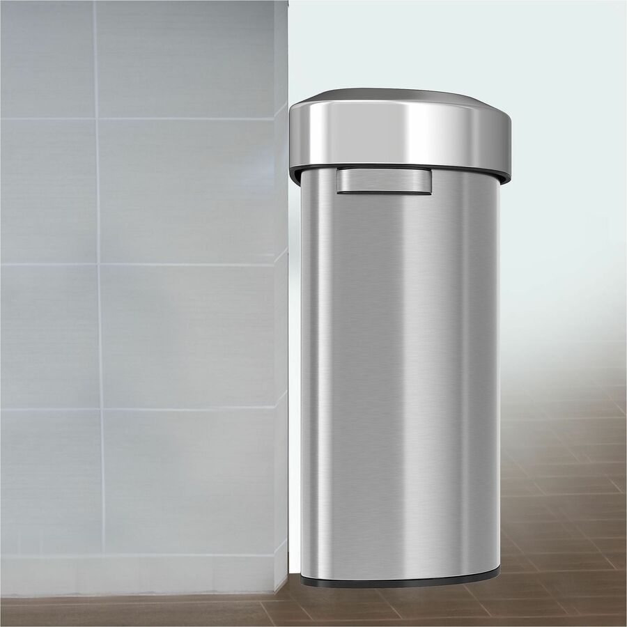 HLS Commercial Semi-Round Open Top Trash Can - Alternate-Image4