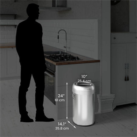 HLS Commercial Stainless Steel Open Top Trash Can - Alternate-Image5