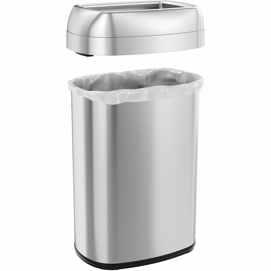 HLS Commercial Stainless Steel Open Top Trash Can - Alternate-Image2