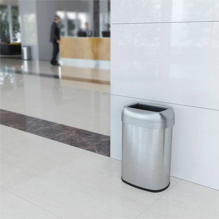 HLS Commercial Stainless Steel Open Top Trash Can - Alternate-Image3