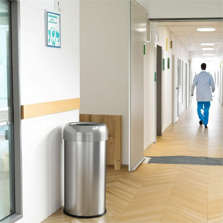 HLS Commercial Stainless Steel Open Top Trash Can - Alternate-Image1