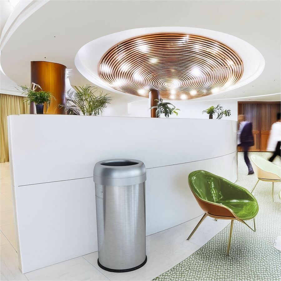 HLS Commercial Stainless Steel Open Top Trash Can - Alternate-Image3