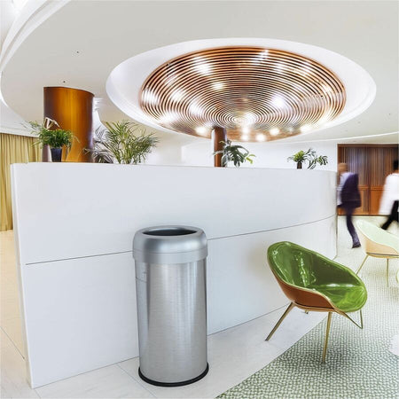 HLS Commercial Stainless Steel Open Top Trash Can - Alternate-Image3