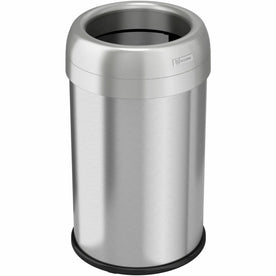 HLS Commercial Stainless Steel Trash Can - 13 gal Capacity - Heavy Duty & Easy to Clean - Waste Containers Lids
