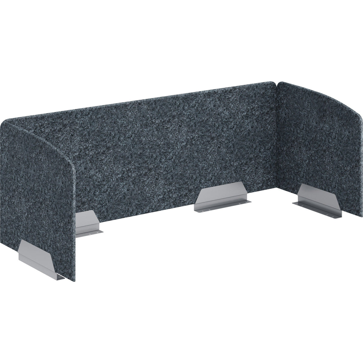 HON HUVAUS602420 Privacy Screen: 58’’ Width x 20’’ Height - Silver Frame - Screen Filters & Protectors