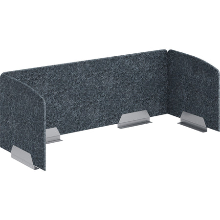 HON HUVAUS602420 Privacy Screen: 58’’ Width x 20’’ Height - Silver Frame - Screen Filters & Protectors