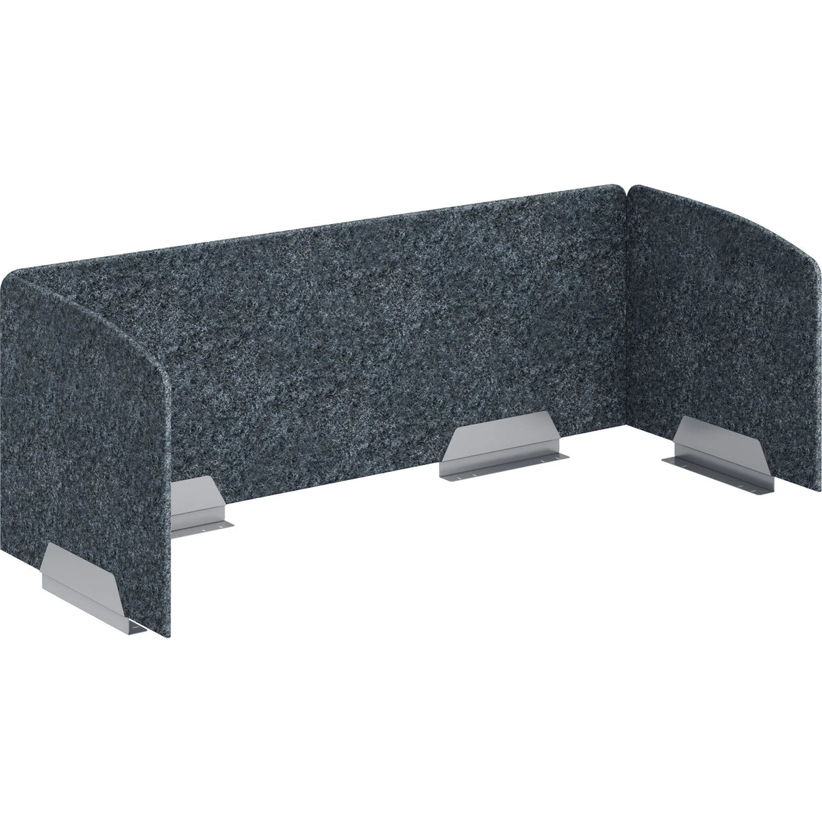 HON HUVAUS602420 Privacy Screen: 58’’ Width x 20’’ Height - Silver Frame - Screen Filters & Protectors