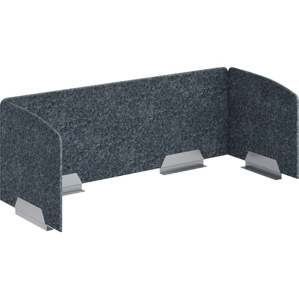 HON HUVAUS602420 Privacy Screen: 58’’ Width x 20’’ Height - Silver Frame - Screen Filters & Protectors