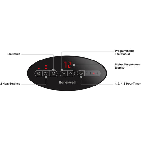 Honeywell Digital Ceramic Tower Heater - Alternate-Image2