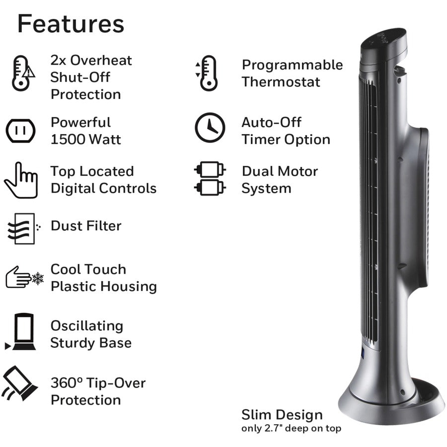 Honeywell Digital Ceramic Tower Heater - Alternate-Image3