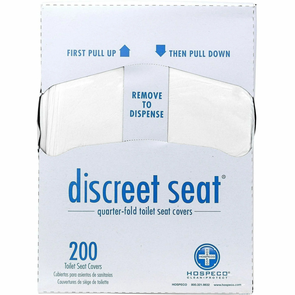 Hospeco Recycled Paper Toilet Seat Covers - Eco-Friendly Solution for Public Toilets
