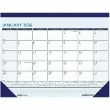 House of Doolittle Contempo Monthly Desk Pad Professional 13’’ x 18.5’’ Jan–Dec 2025 Single-Page Layout Julian Dates