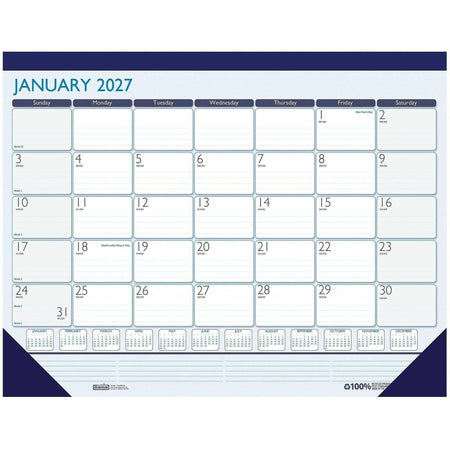 House of Doolittle Contempo Monthly Desk Pad - 2000